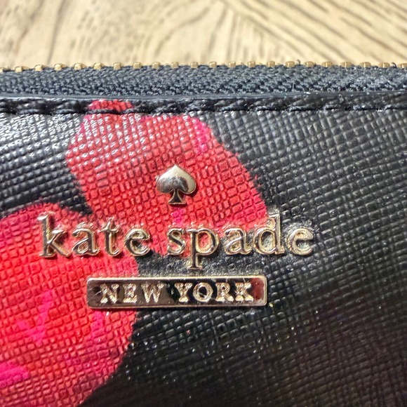 Kate Spade Black Candy Continental Large Zip Around Wallet - Picture 4 of 16